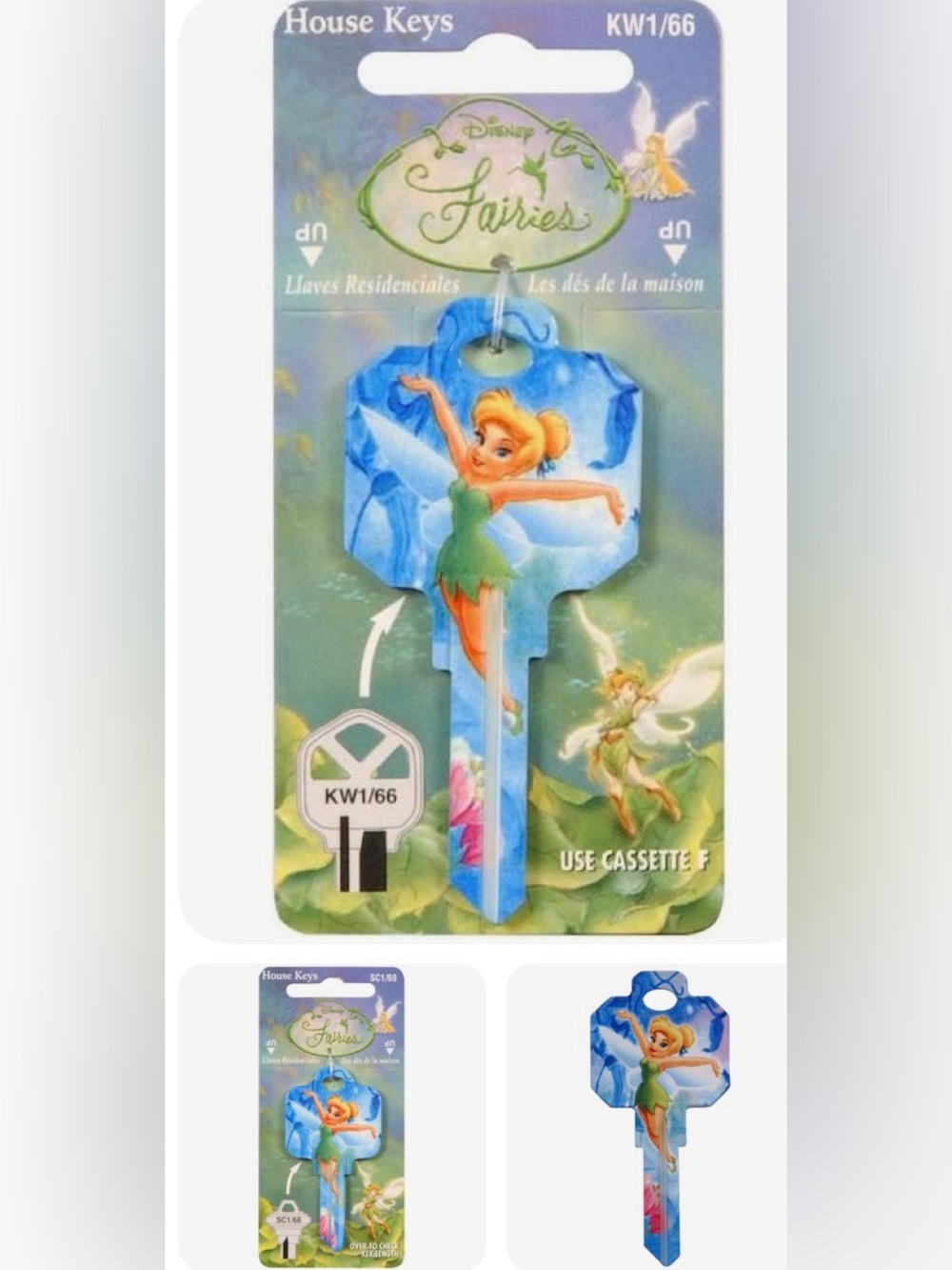 Disney Tinker Bell House Key - Blue and Green